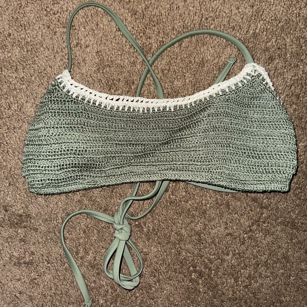 Crocheted swim top 3/$15